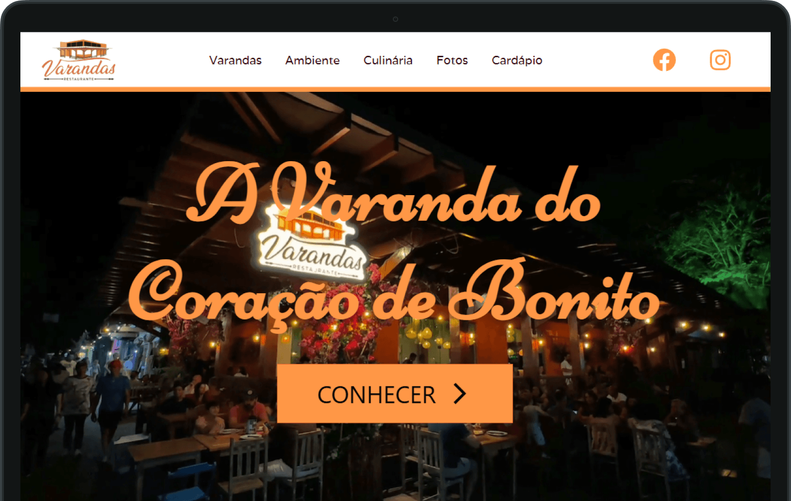 Landing Page + Cardápio Digital